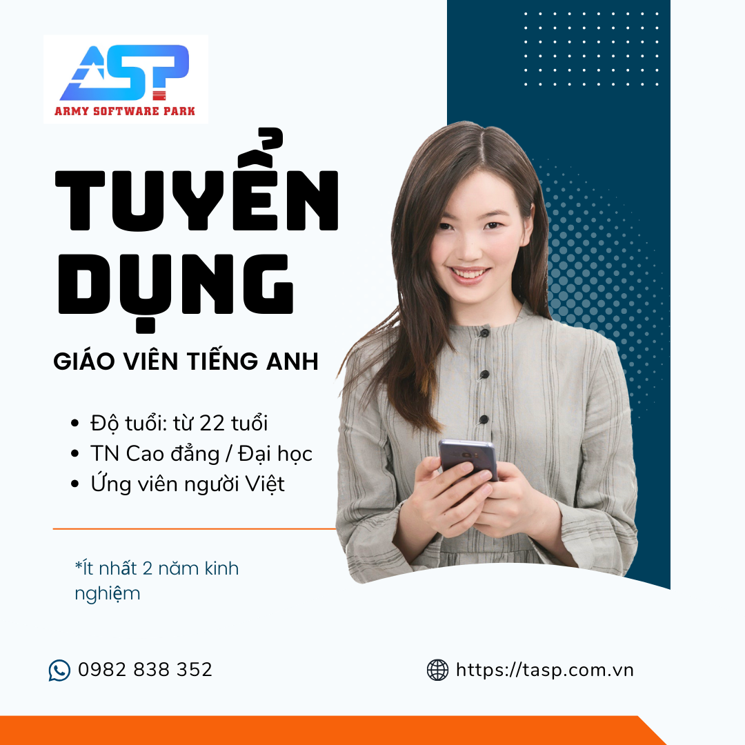 Tuyển dụng Giáo viên Tiếng Anh