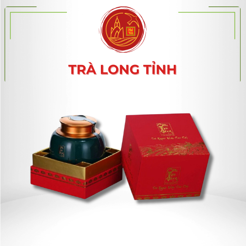 Trà Long Tỉnh Cầu Tre Vàng Hũ Sứ Cao Cấp 80g