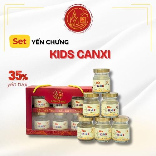 Set Yến Chưng Kids Canxi 6 Hũ