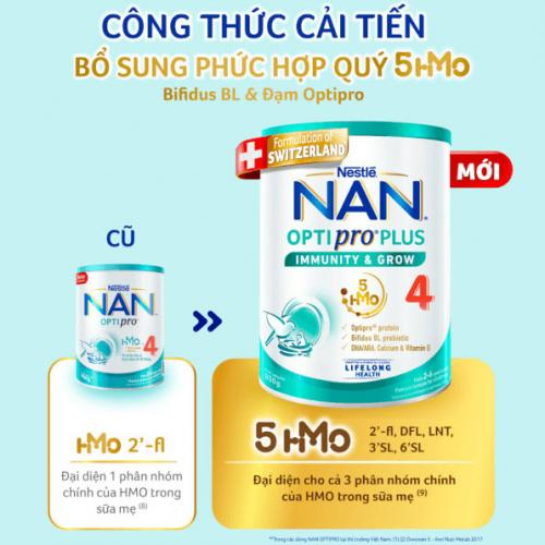 Sữa NAN OPTIPRO PLUS 4 Lon 800gr (2-6 Tuổi)