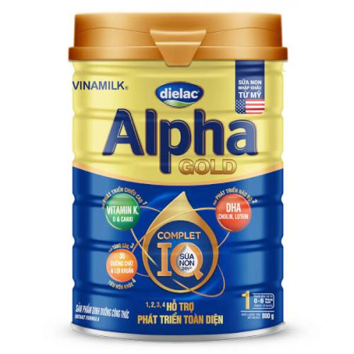 Sữa Bột Dielac Alpha Gold 1 Lon 800gr (0-6 Tháng)