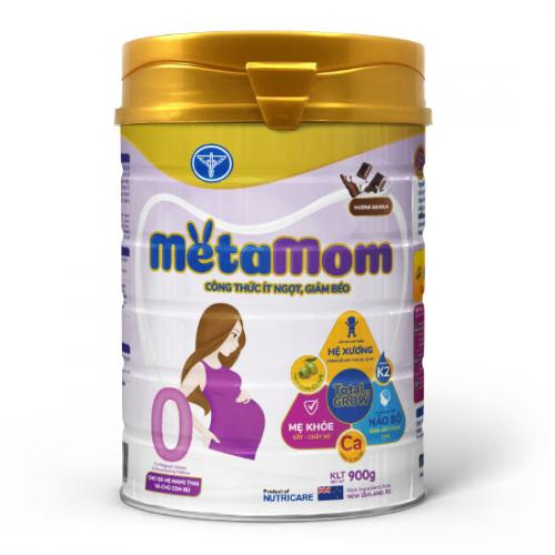 Sữa Bột MetaMom Lon 900gr Hương Socola (Phụ Nữ Có Thai & Cho Con Bú)