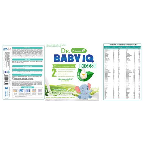 Dr BABY IQ DIGEST 2 ***DÀNH CHO TRẺ TỪ 6 – 36 THÁNG